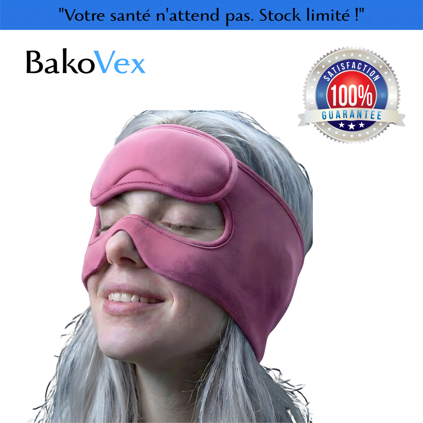 BakoVex™ Masque de Sommeil Anti-Migraine